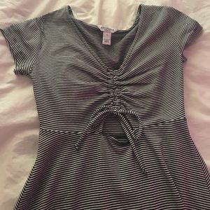 Black and White Skater Dress